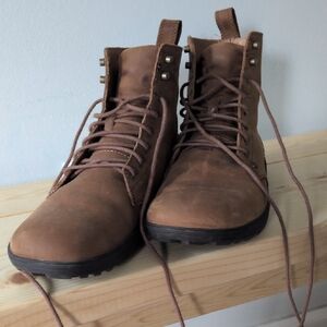 Women's Xero Breckenridge Brown Leather Boots Barefoot Size 9.5